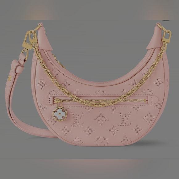 LOOP! There it is! Louis Vuitton Jasmine Pink, Calfskin, Monogram Crossbody Loop - Picture 1 of 3